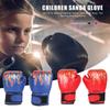 Breathable Kickboxing Gloves PU Leather Boxing Gloves Karate Equipment Sparring Gloves  Children