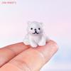 4pcs Miniature Polar Bear Figurines Resin Crafted Handicraft Simulation DIY Aquarium Landscape Dollhouse Decor Bonsai Ornaments