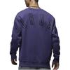 Jordan Flight MVP Print Crew Neck Casual Sports Fleece Lined Sweatshirt Men's Blue Purple FB7020-500