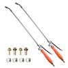 Brass Barb Sprayer Replacement Backpack Sprayer Tools 1/4" 3/8" Brass Barb Connector With Shut Off Valve & 2 Hose Clamps