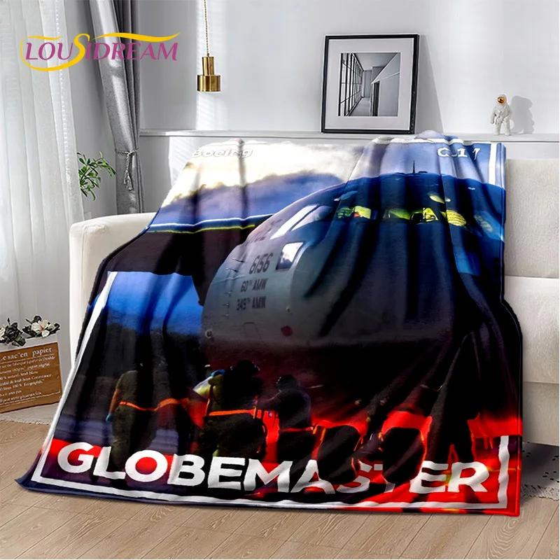 3D Air Force Jet Fighter Spitfire Aircraft Blanket,Flannel Soft Throw Blanket for Home Bedroom Bed Sofa Picnic Office Kids Cover