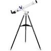 Kenko Sky Explorer SE-AZ5 + SE70A Telescope Tube Set, Free-Stop Altazimuth Mount, Refractor Telescope, 70mm Aperture, 900mm Focal Length, 10mm/25mm Ey