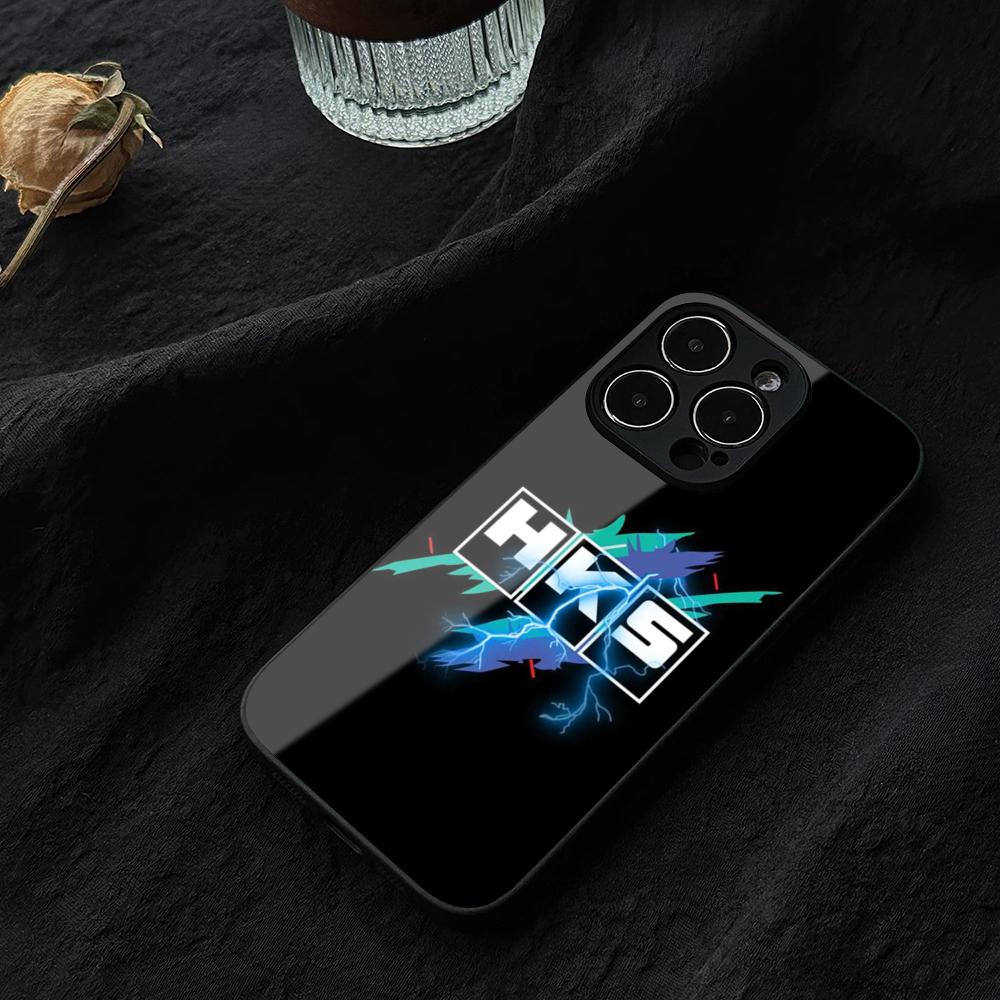 HKS Auto Parts Phone Case For IPhone 15 13 14 12 16 11 Pro XS Max Plus Mini X XR SE2020 Tempered Glass Coque