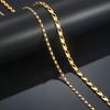 2.5mm/4.2mm Stainless Steel Unique Clasp Necklace Chain Gold and Silver for Women Girls 14-30 Inch