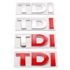 Ndrlw10 3D Metal TDI Letters Rear Trunk Emblem Badge Sticker Decals For VW Golf JETTA POLO PASSAT Car Styling Accessories