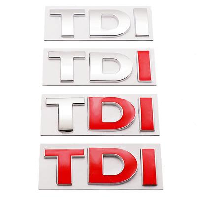 Ndrlw10 3D Metal TDI Letters Rear Trunk Emblem Badge Sticker Decals For VW Golf JETTA POLO PASSAT Car Styling Accessories