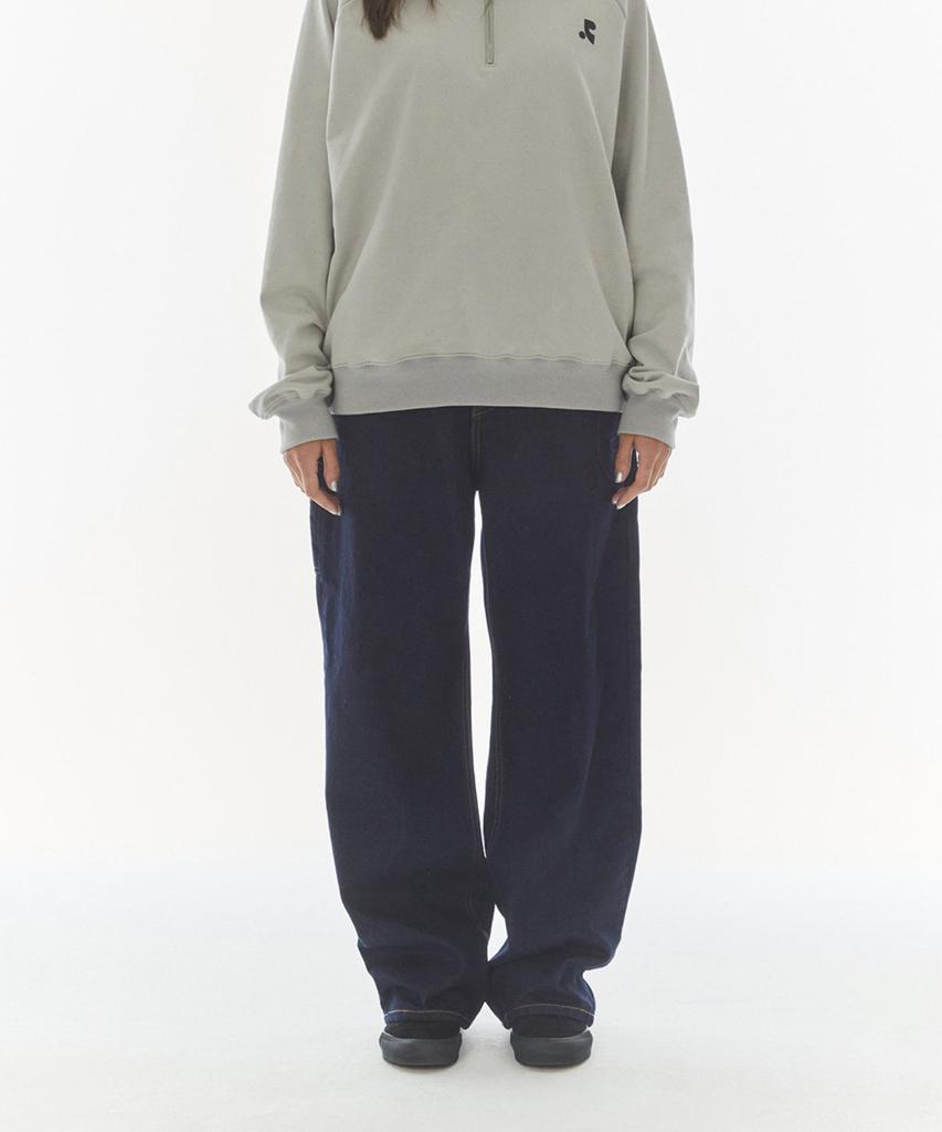 Rest And Recreation Logo Ambo Denim Pants - Indigo Blue