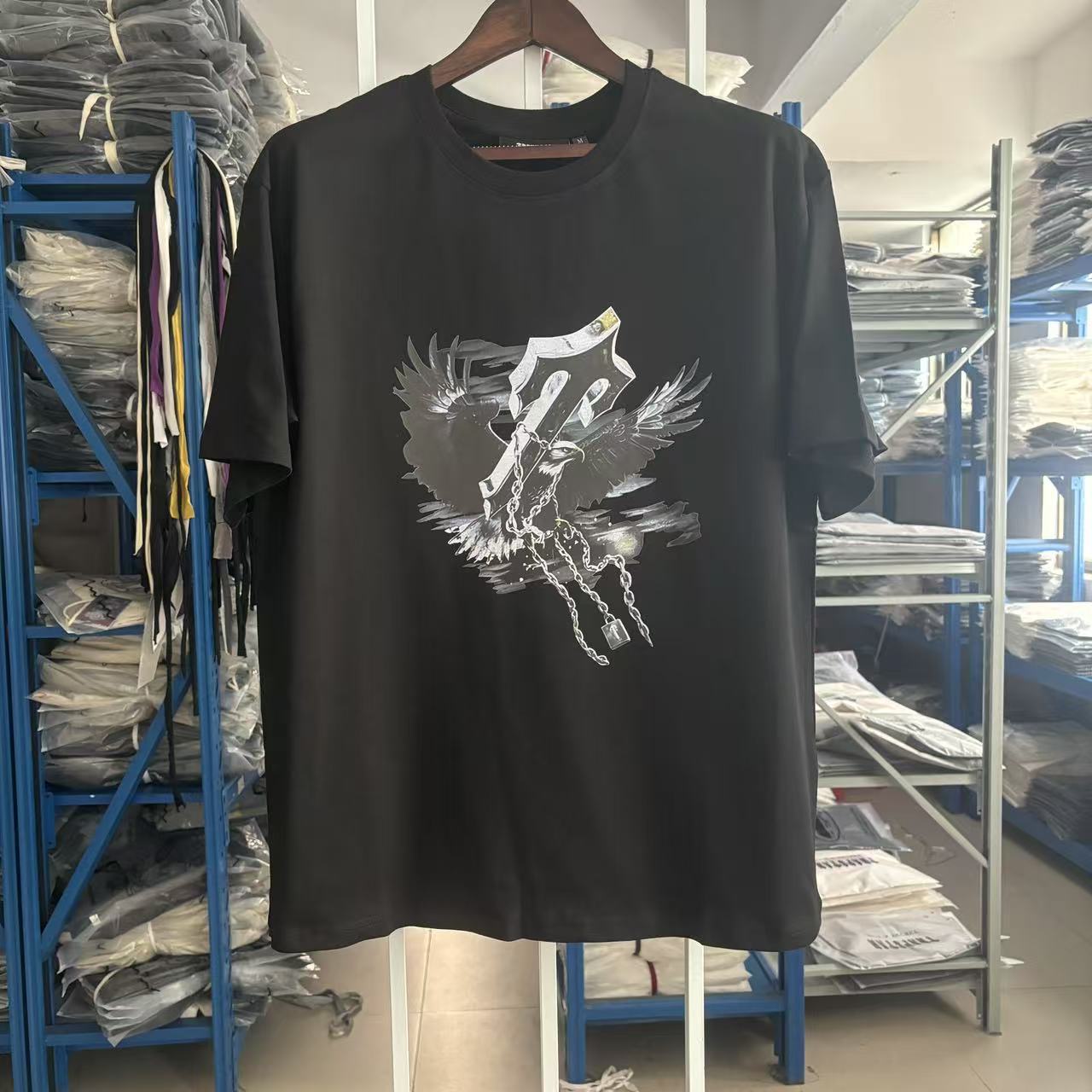 Trapstar summer new loose short-sleeved T-shirt men s and women s same printed trendy top S