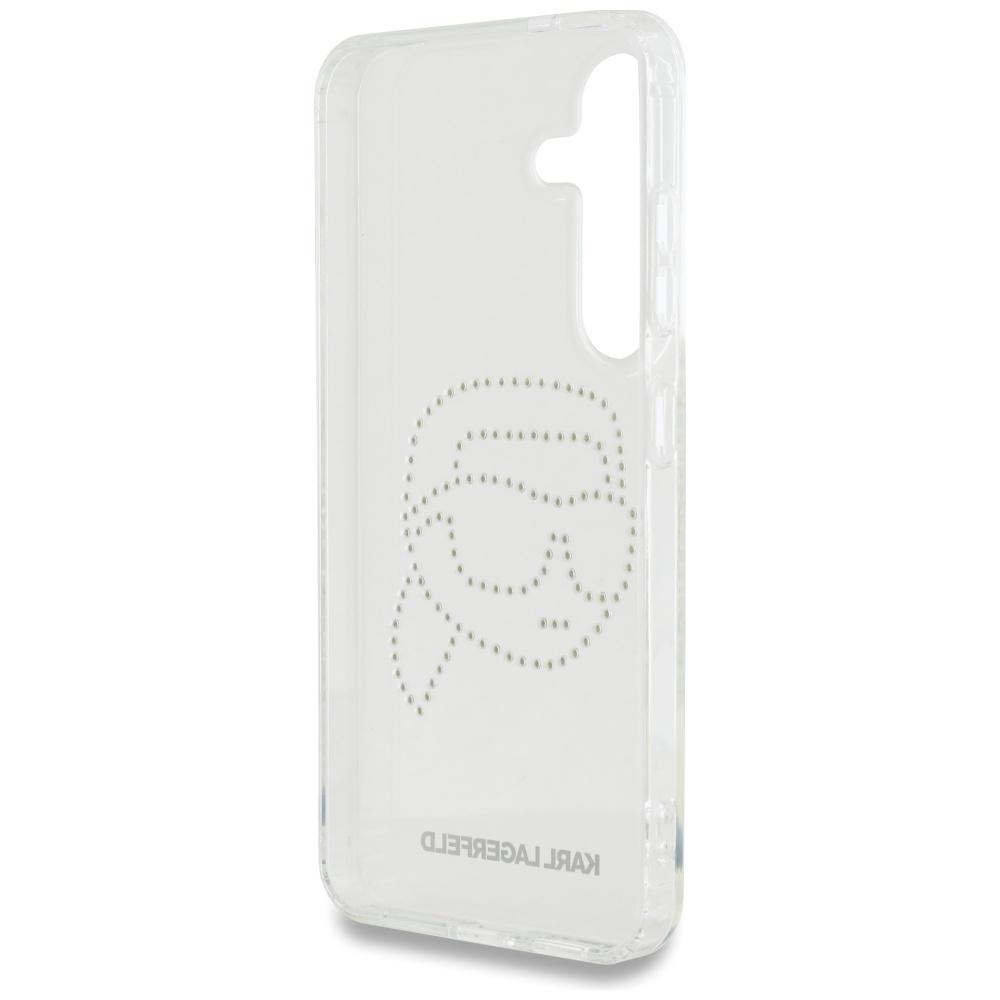 Etui Karl Lagerfeld Rhinestones Karl     Head Logo Do Samsung Galaxy S25 Przezroczysty