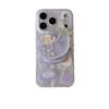 Glitter Eggplant Magnetic Cat Stand for iPhone 17/16 Pro Max/15/14 Case