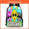Sprunki 3d Backpack Game Design Large Capacity Oxford Kids School Gifts Bag