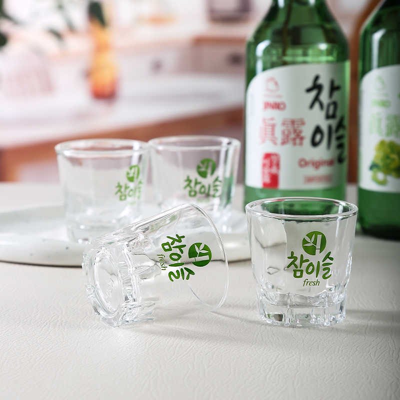 Sady korejských skleniček na soju - Pozvedněte svůj zážitek z popíjení s 2,0 oz čirým sklem, ideální pro whisky, tequilu a likér