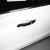 For Genesis GV80 -2026 Car Tuning Automotive Black Carbon Fiber ABS Exterior Door Handles Cover Trim Accessories LHD