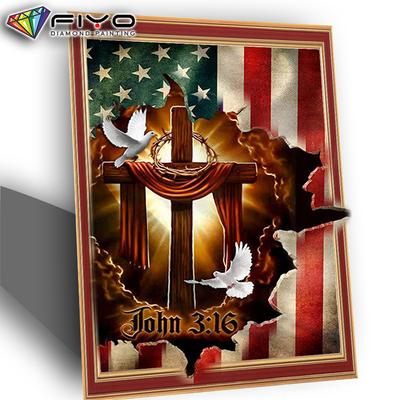 Diamond Painting Friedenstaube Amerika Kreuzstichsets Stickerei Handarbeitssets Diamantmosaik Handarbeit Heimdekor