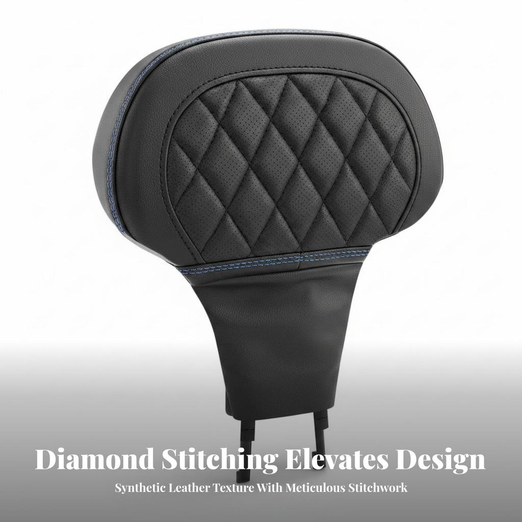 Long-Highway Motorist Backrest Driver with Mounting Bracket, Contoured,