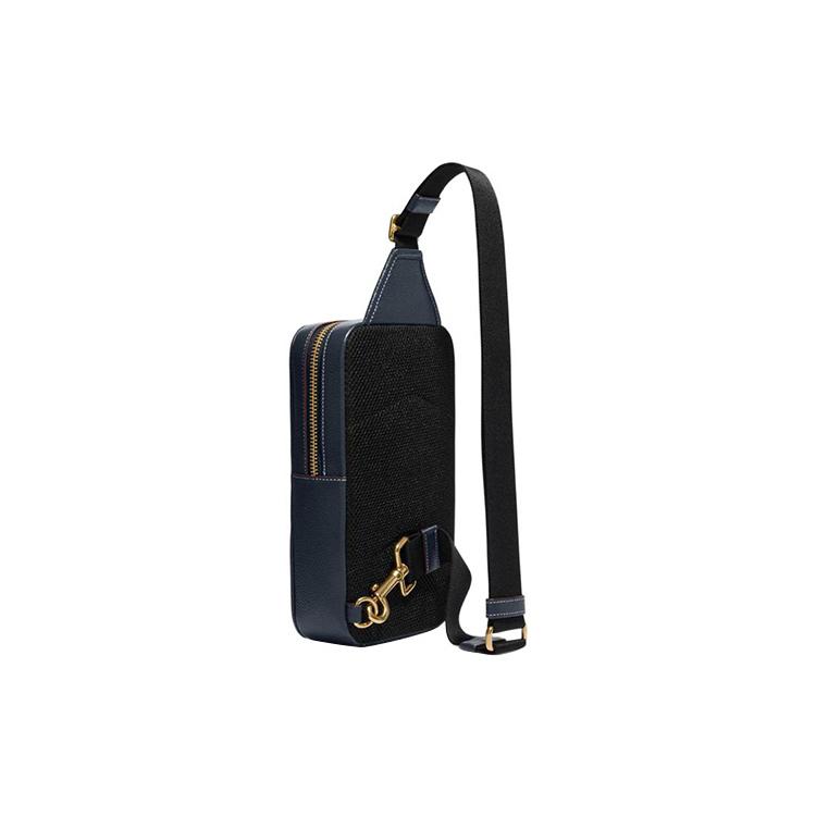 New COACH Sullivan Cow Leather With Textile Shoulder Bag Crossbody Bag Small Size Men's Denim CG993-B4DE