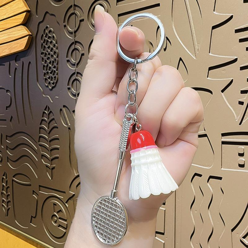 

Fashion Mini Charm Badminton Racket Key Chain Key Holder Key Ring Keyfob Badminton Pendant Keyring For Backpacks And Keys