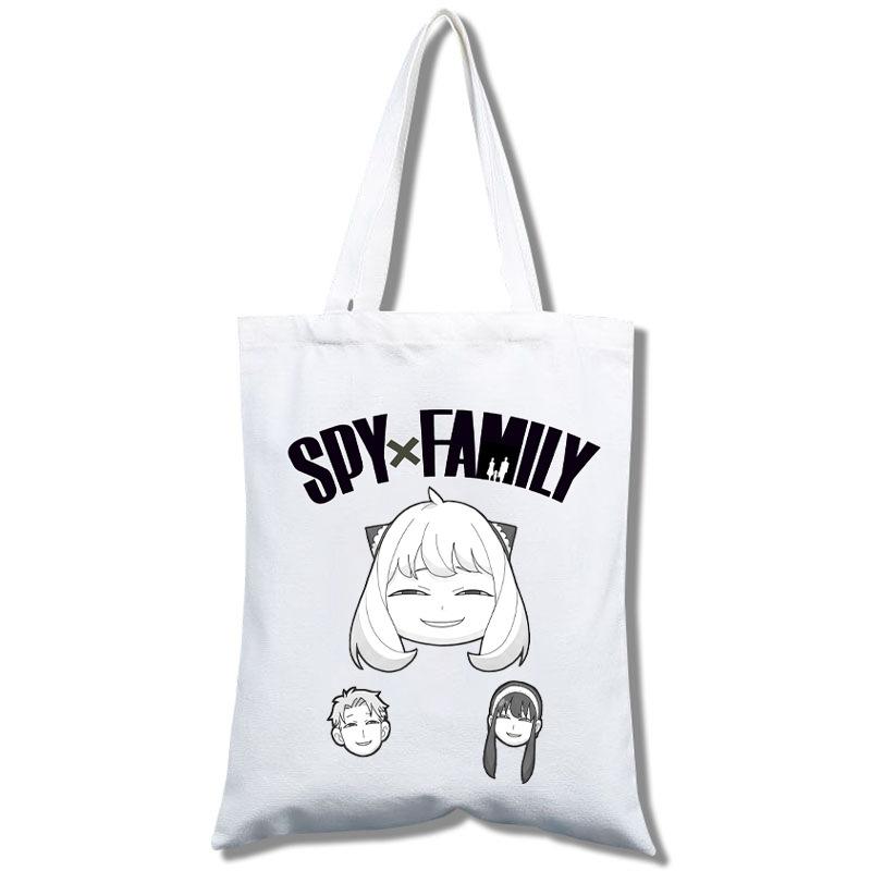 Student Shopping Mobile Phone White Canvas Model Portable Messenger Bag Canvas Bag