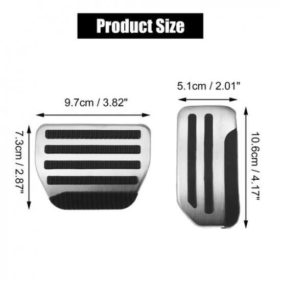 Pack of 2 For Nissan Pathfinder 2013- Brake and Gas Accelerator Pedal Covers