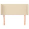 VidaXL Tête de lit avec oreilles Crème 83x16x78-88 cm Tissu3118467