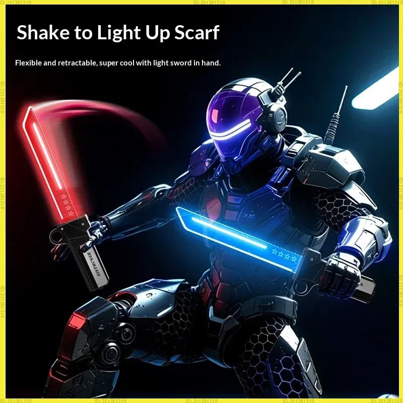 Unbranded Lightsaber New Dual Edged Interchangeable Telescopic Dual Color Lighting Swing To Release Blade Kids Cosplay Toy
