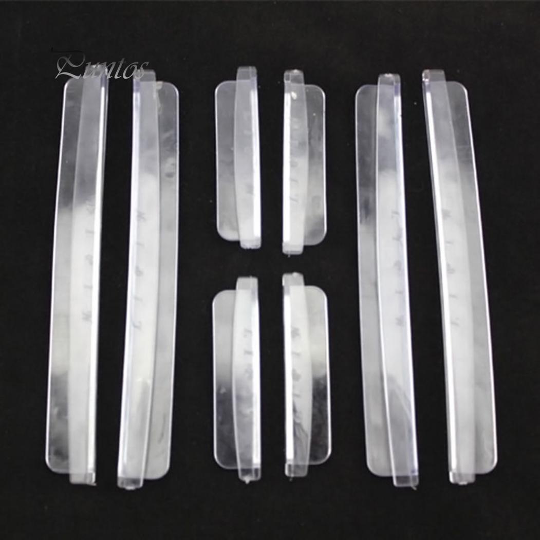 

8Pcs Автомобільні двері край кута бампера захисні огородження проти подряпин смуга протектор білий