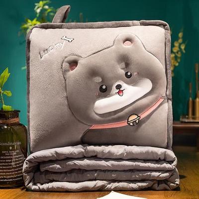 HANDUNYOU 3D Husky Dual-Use Pillow Blanket