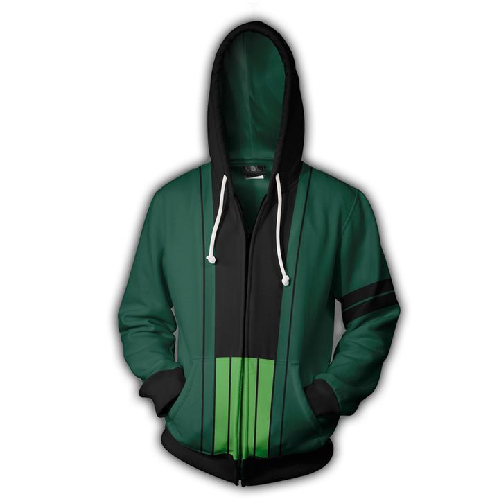 2021 One Piece Anime 3D Print Zipper Hoodie for Men
