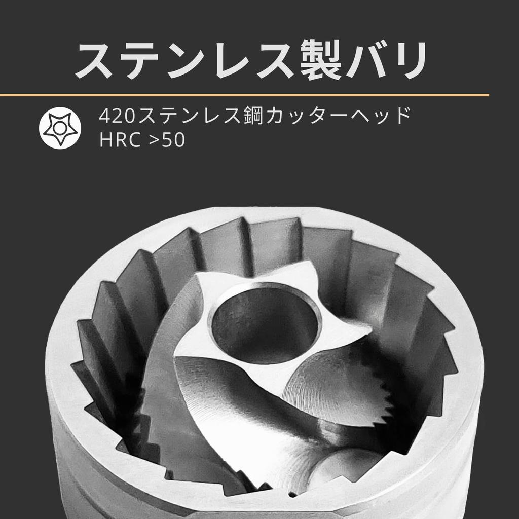 Vandroop Manual Coffee Grinder, 25g Capacity, Portable, Easy To Clean, Adjustable Coarseness, Stainless Steel Coffee Grinder with Brush (White)