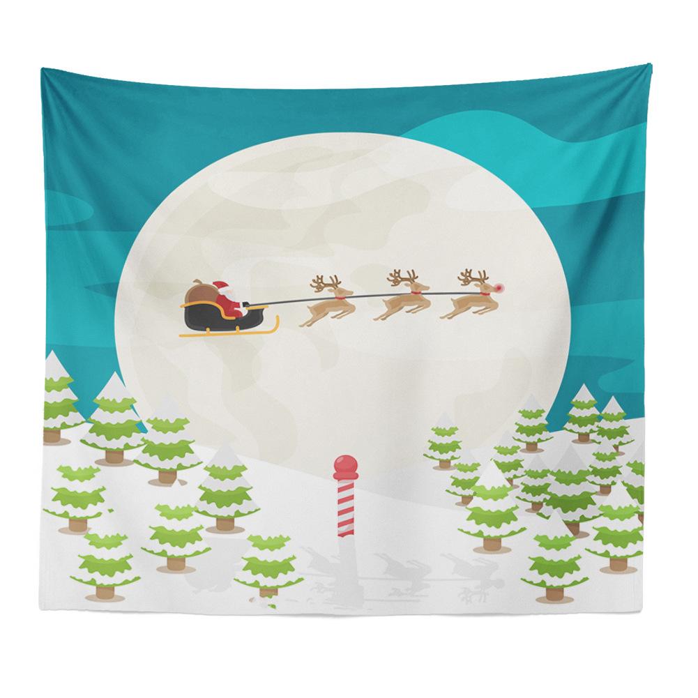 

Трансграничный домашний гобелен, украшение для рождественской елки, пляжное полотенце, модная пляжная шаль, холст 100x75cm