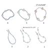Y2K Glass Heart Star Butterfly Bead Pendant Necklace Bracelet for Women Clavicle Chain Fashion Valentines Day Gifts