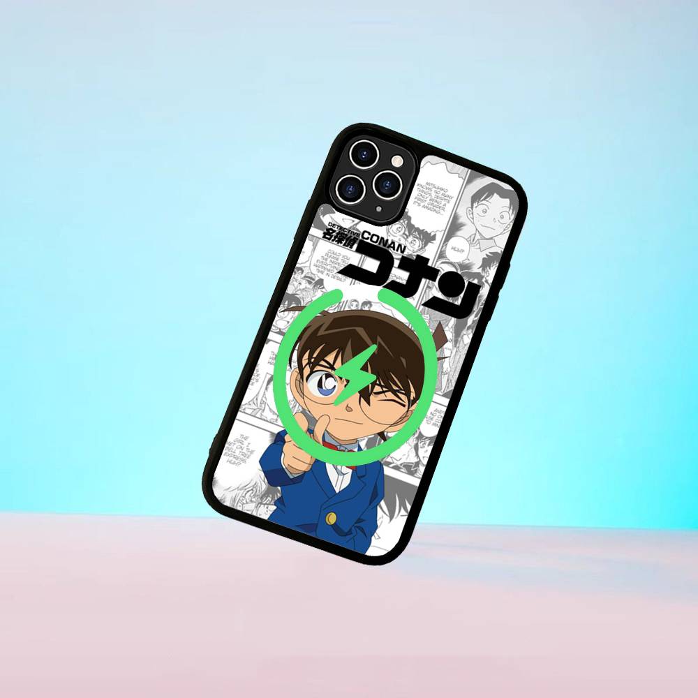 Japan D-Detective Conan Magnetic Case For IPhone 17 16 14 13 12 11 15 Pro Max Plus Wireless Charge Phone Cover