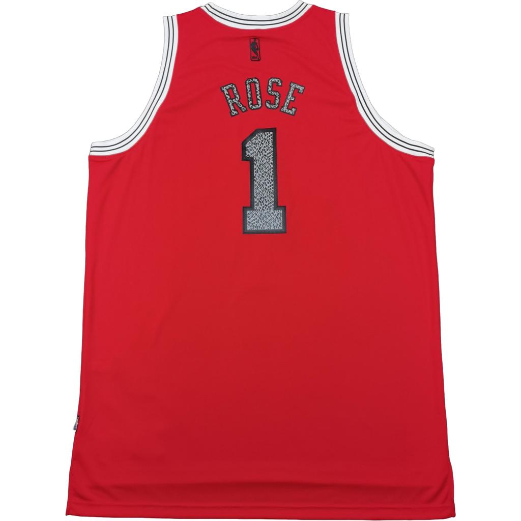 Adidas X NBA Collaboration Chicago Bulls Swingman Fan Edition Derrick Rose Fashion Comfortable Soft Skin-Friendly Basketball Jersey 7561A-3BC-K91062