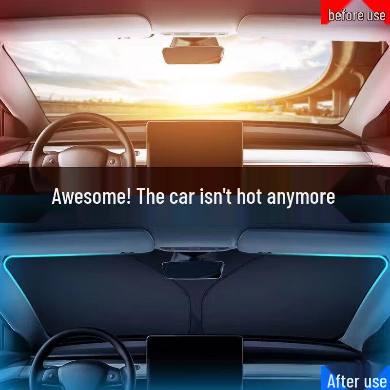 Car Sunshade & Heat Insulation: Sun Visor, Curtain, Windshield Shade, Umbrella, Cover, Panel, Cloth