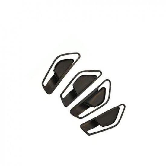 For Hyundai Elantra 2021-2024 Wood Grain Inner Door Handle Lock Cover Trim 4PCS