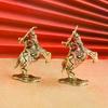 Retro Strong Men Warrior Ornament Copper European Beautiful Knight Model Miniatures Figurine Desktop Decoration