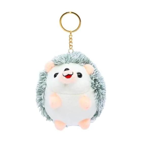 [SAKIRABITO] Hedgehog Plush Toy with Chain (Gray)