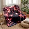 Kakashi Hatake Printed Flannel Blanket Skin Friendly Warm Decorative Throw for Indoor Couch Bed Daily Use
