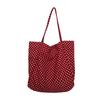New canvas tote bag fashion trend hot-selling versatile casual large-capacity polka dot shoulder bag college student commuting