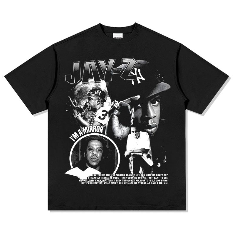 

JayZ Im A Mirror Graphic TShirt Unisex Oversized Heavyweight Cotton Classic HipHop Lyric Fashion Relaxed Fit Apparel M