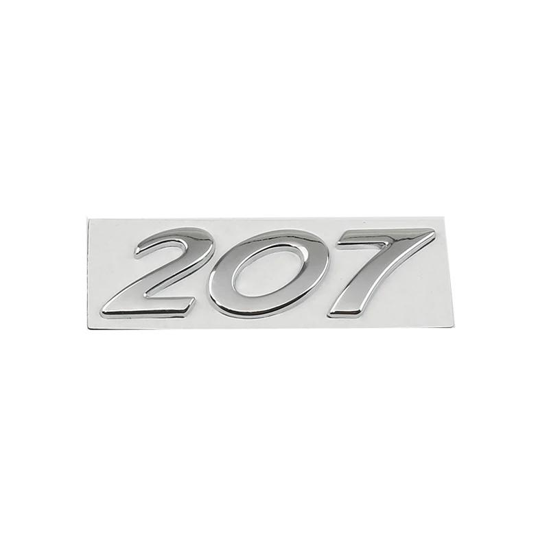 Auto Metall Hinterer Kofferraum Buchstaben Logo Abzeichen Emblem Aufkleber Für Peugeot 206 207 301 308 307 408 508 Dekoration Zubehör