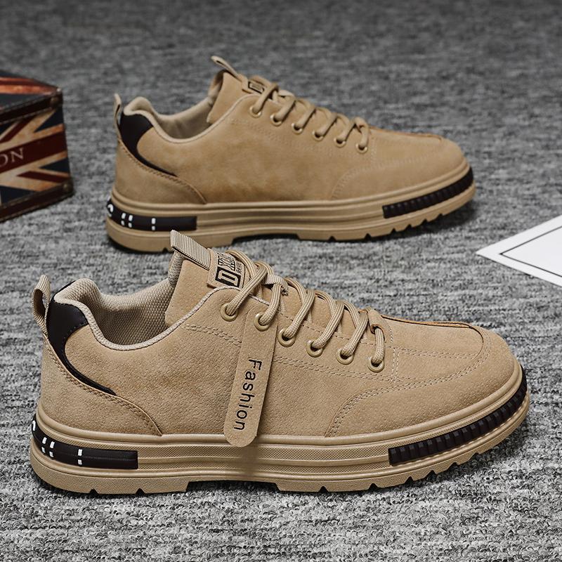 Men's Casual Shoes Four Seasons New Soft-sole Non-slip Outdoor Work Shoes Flat Shoes Fashion Comfort Youth Joker Walking Shoes