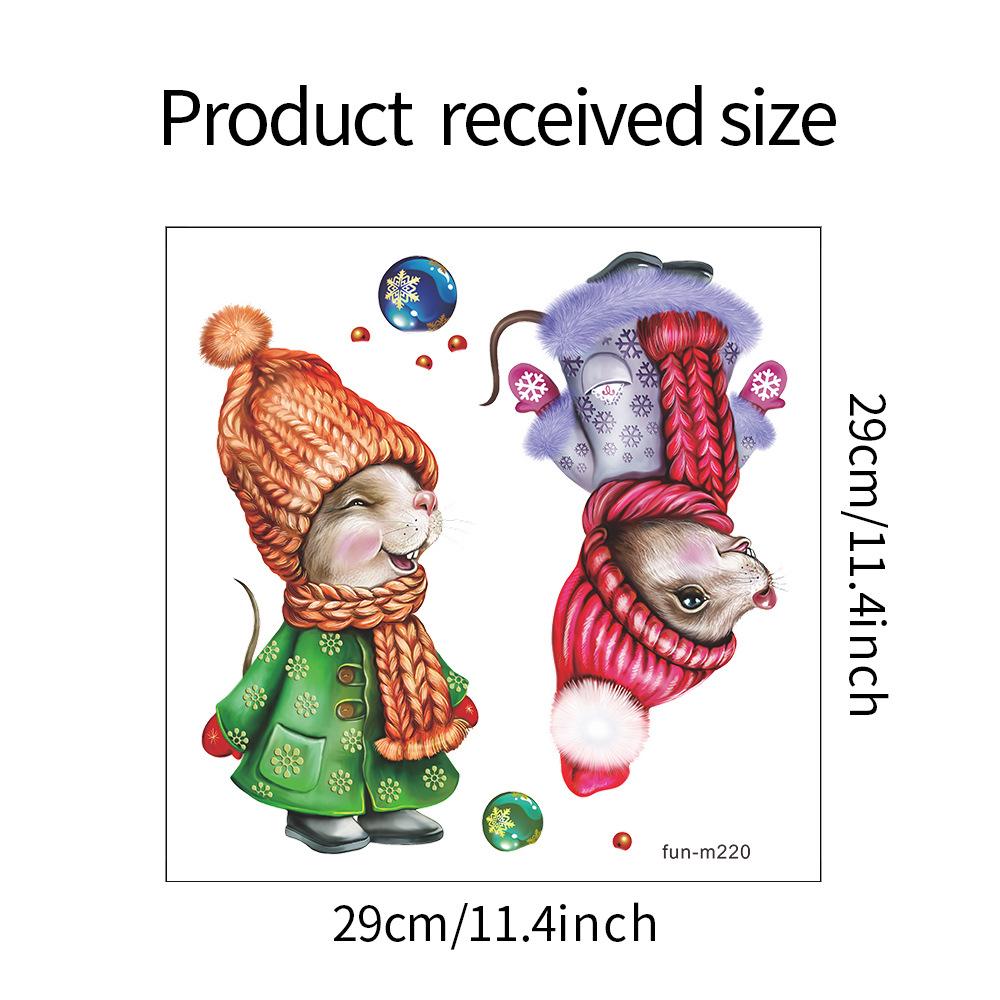 

Fun-m220 Шарф с рисунком из мультфильма «Мышь», наклейка на туалет, туалет, украшение для дома, настенная наклейка 29*29CM/fun-m220