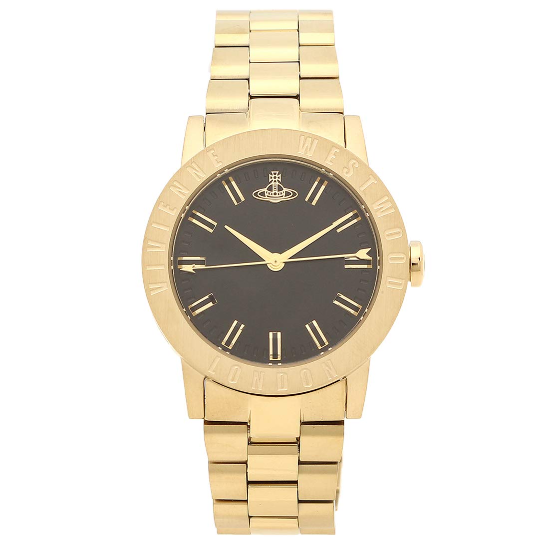 Кварцевые часы Vivienne Westwood Черное Золото VV213BKGD