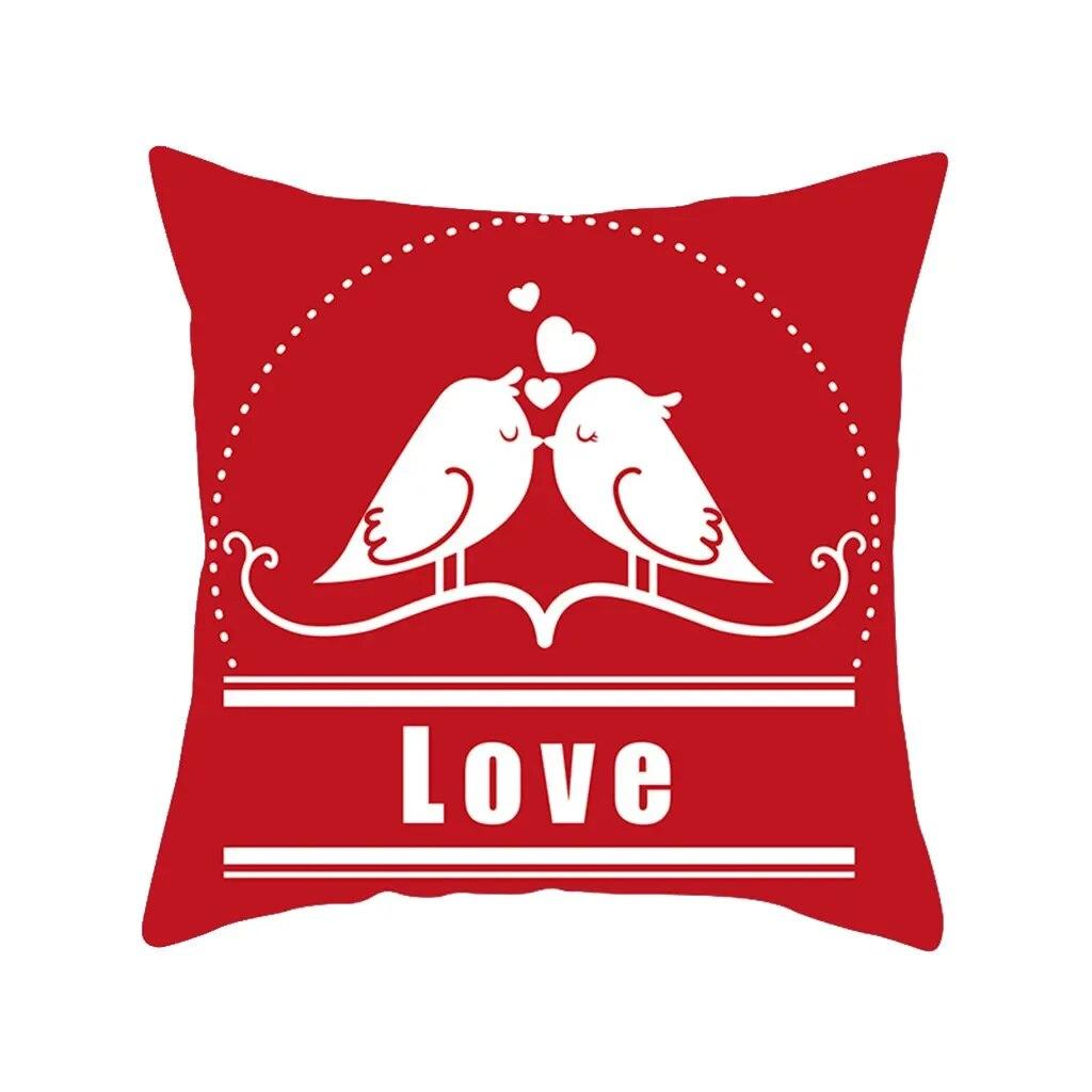 Love Couple Gift Decoration Pillowcase Room Bedroom Sofa Cushion Cover Wedding Party Decoration Home  Hug Pillowcase