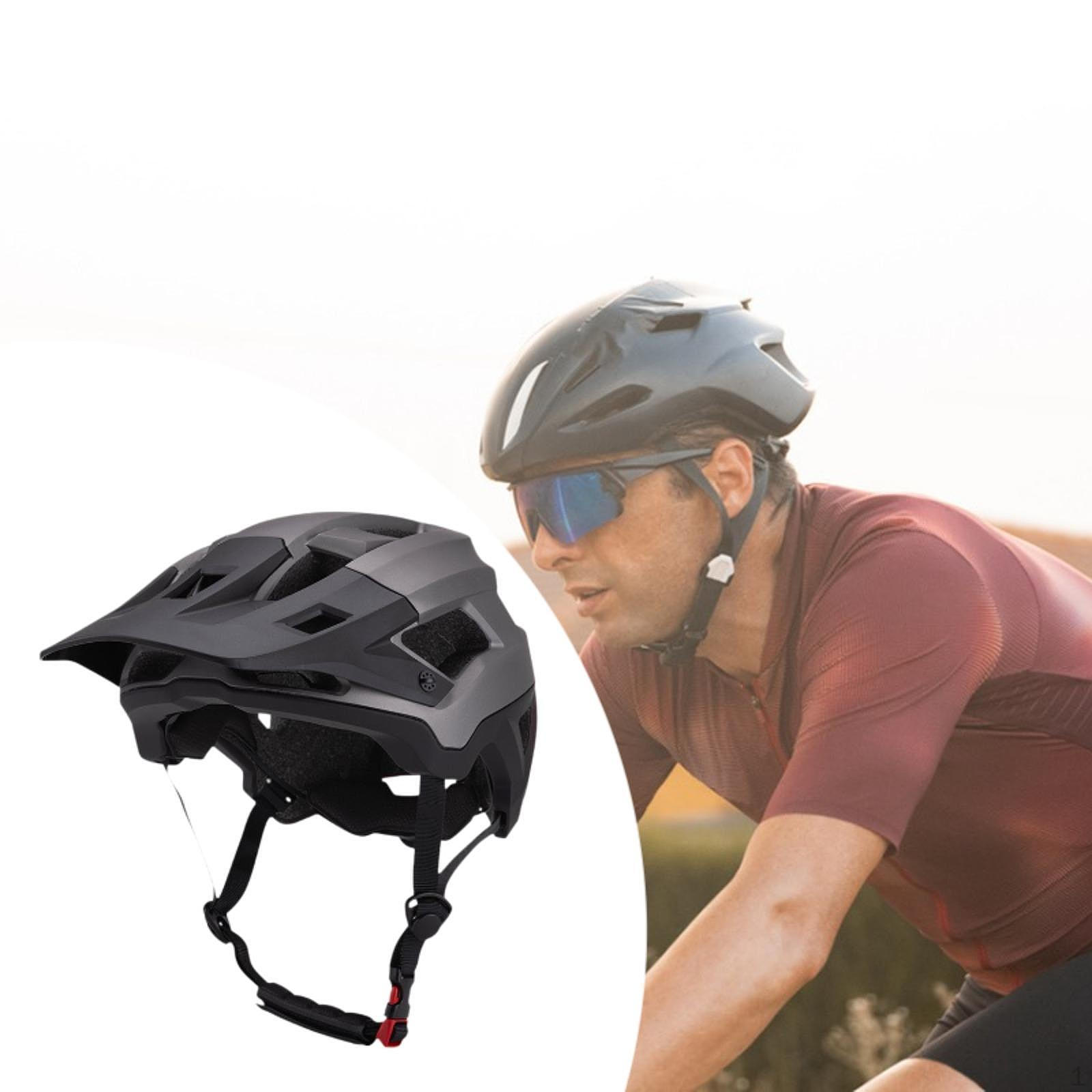 

Велосипедный шлем для взрослых, велосипедист, подходит для 55-61 см, регулируемый размер, уличный, мужской, женский, байкерский, горный Argent Titanium