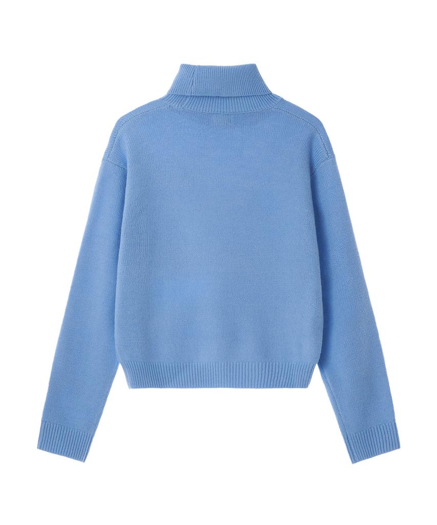 LEE Women'S Turtleneck Knit Sky Blue