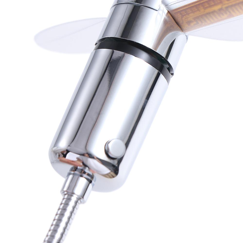 Time Temperature Display Clock Cool  Fan Flexible Gooseneck LED Clock  Fan Hand   PC Notebook