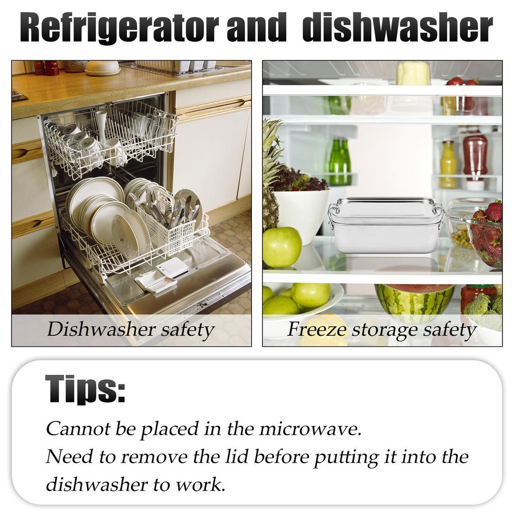 4 Pcs Stainless Steel Food Storage Containers With Lids 850Ml Reusable Metal Lunch Containers Steel Snack Box Food Prep Containe