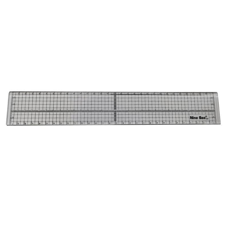 Patchwork Ruler With Iron Edge Quilting Tools Quilting Ruler Tailor Ruler 30*5*0.3cm Acrylic Material Sewing Tools Accessory